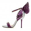 Purple Butterfly Inspired Metalic Heels